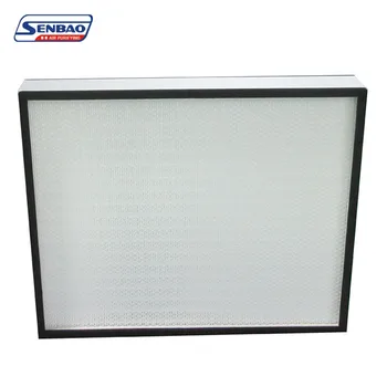 Mini Pleat H13 H14 HEPA Filters for HVAC System Fiberglass Panel Filter for Hospitals Air Cleaning Industries Mushroom Farms