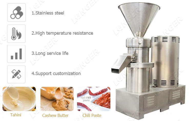 Industrial Peanut Almond Butter Grinder Machine LGJMS-240