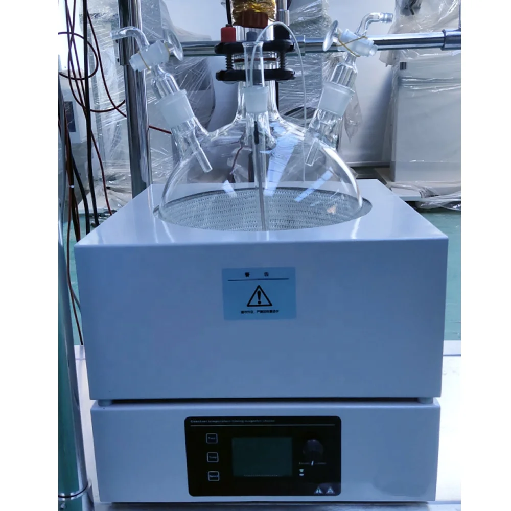 TOPTION 중국 공급업체 10L 20L 분별 증류 컬럼 전자기 리플럭스 비율 깔때기 포함