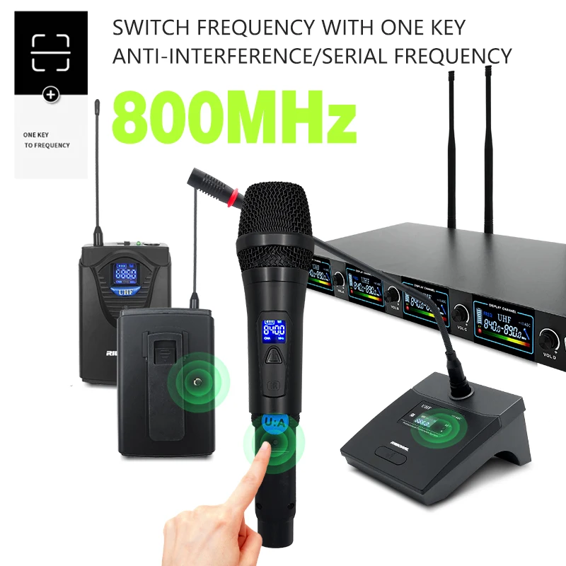 ammoon AM-4D UHF ワイヤレス マイク システム マイク4本 ammoon AM-4D UHF ワイヤレス マイク システム マイク4本 ammoon