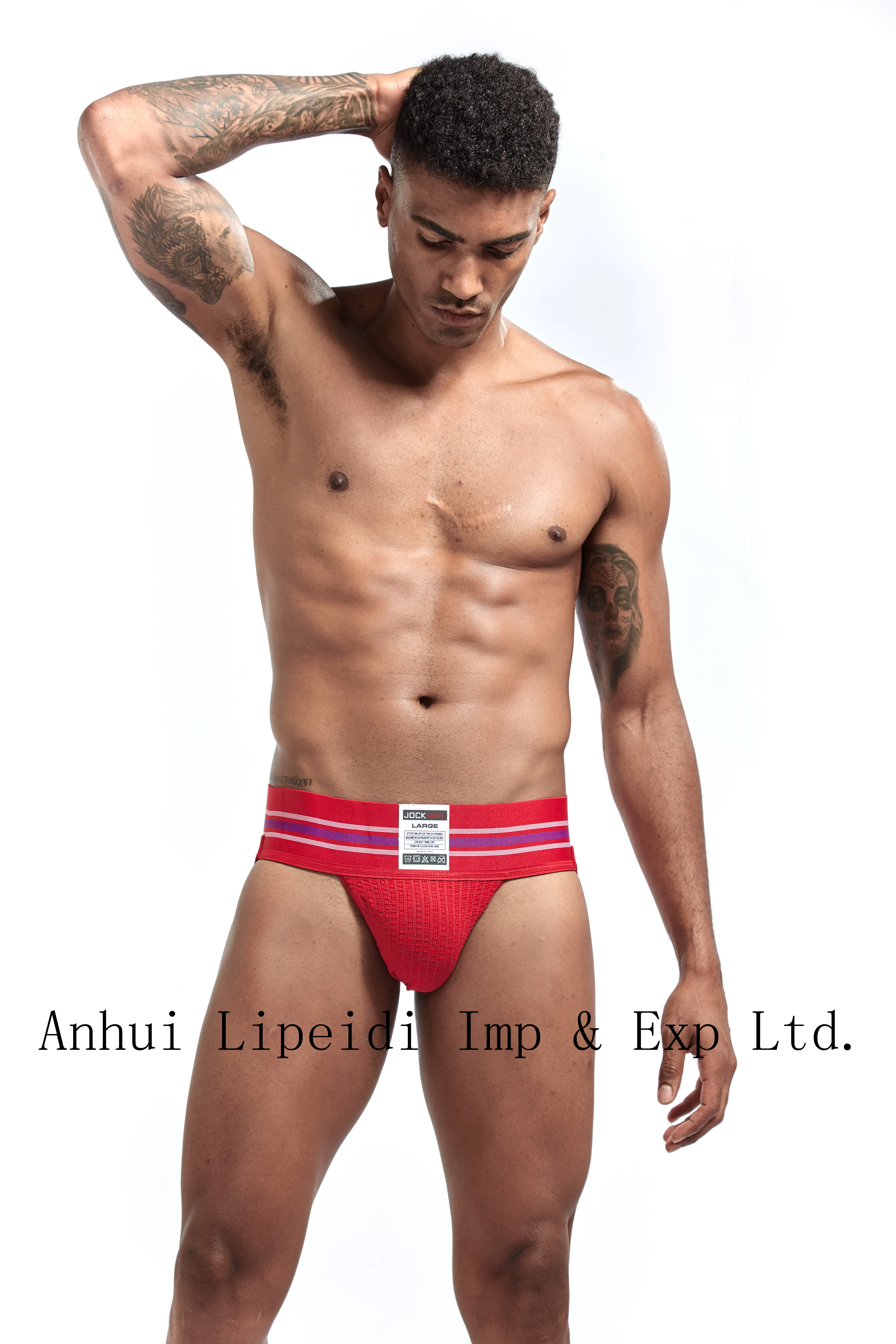 Design Your Own Logo European Man Fashion Strip Show Underwear High Stretch Nylon Boxer Briefs