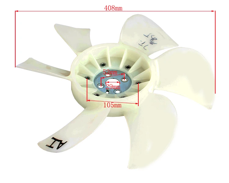 16361-23860-71 Fan Blade for Toyota Forklift Truck Parts 7F 4Y 1DZ