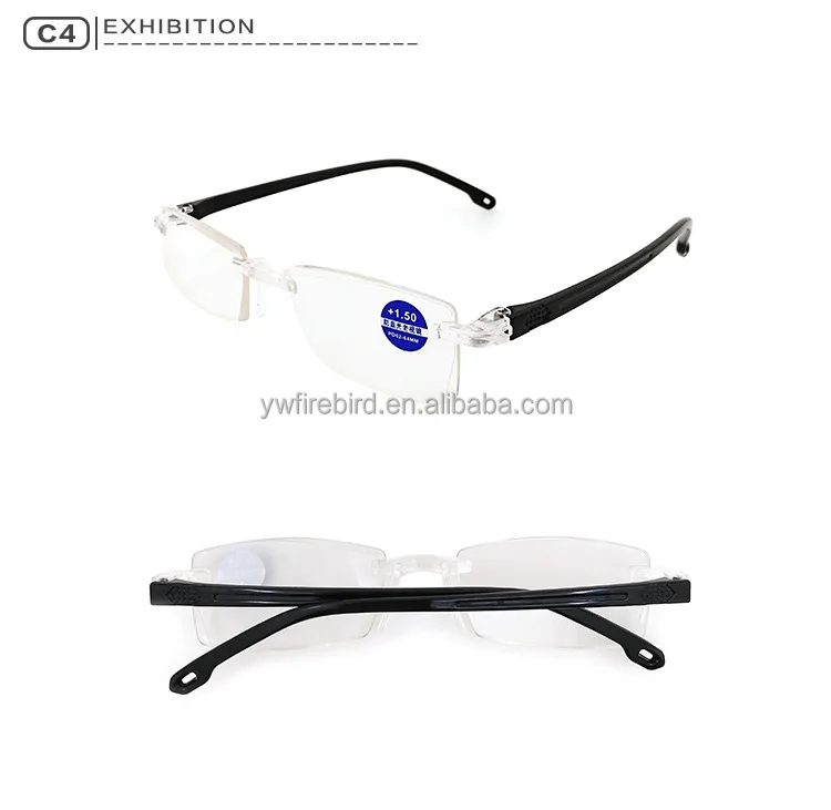 2023 Rimless Reading Glasses Anti Blue Light Presbyopic Glasses Gafas