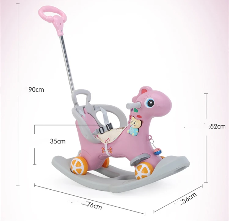 Cheap Rocking Horse For Kids / Pink Plastic Rocking Horse For Baby ...