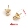 oro - Agujero 0,7*Longitud 7*Tapa 4mm