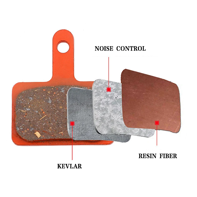 Meroca Bicycle Resin Organic Brake Pads for Mountain Bikes