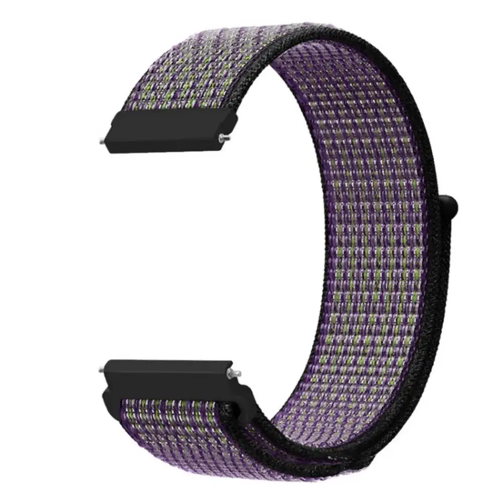 Garmin Forerunner 255/265M/245/645/158/Venu 2Plus/Vivoactive 5/4/3 Bracelet Strap Nylon Loop Band for Smartwatch