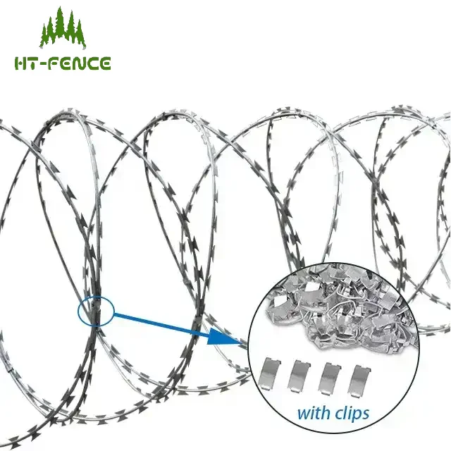 High Security Perimeter Fence Razor Barbed Wire Anti Climb Airport Fence for Sale Fence Security Wire