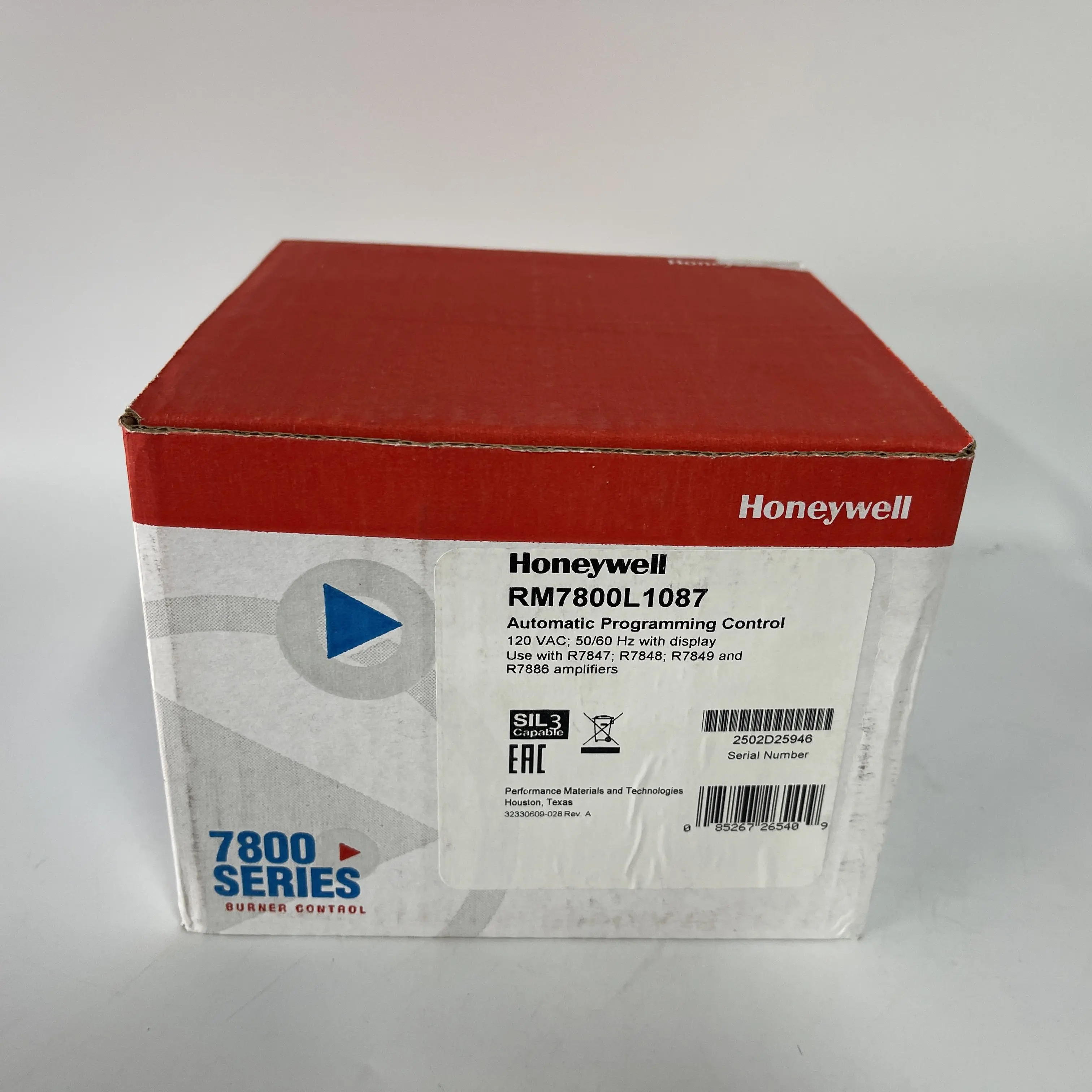 Honeywell Burner Control Unit RM7800L1087