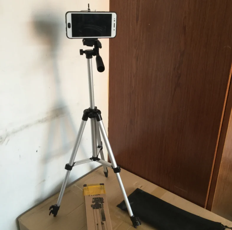 Легкий штатив для телефона 110 см 3110A, алюминиевый дорожный штатив для камеры, телефона с сумкой для переноски и держателем для телефона, крепежный винт 1/4 дюйма