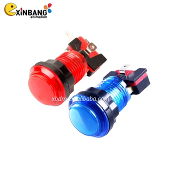 Factory Production and Sales of High-quality 32mm Round Push Button with 12V LED Light and Microswitch