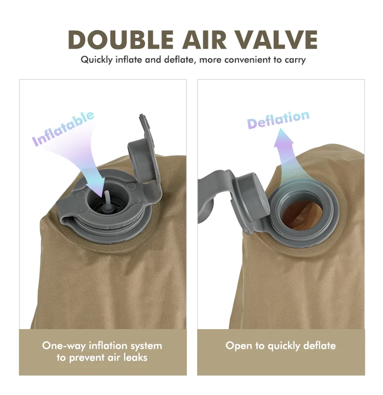 Kinggear Outdoor Camping Travel Pillow With Bag Pinflatable