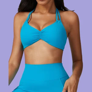 Custom Sports Bra for Training Breathable Soft Comfortable Hollow Beauty Back Yoga Top Gym Clothing for Running and Training