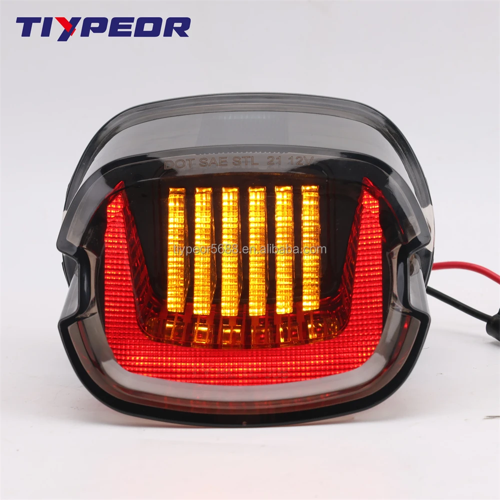 product tiypeor wholesale price hover taillight for harleys davidson tail lights motorcycle led lamp with clear smoked color-8