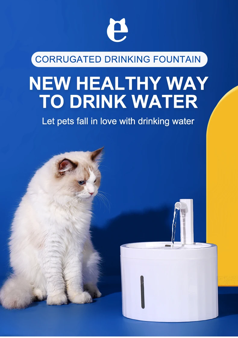 2.5l Cat Water Dispenser Pet Water Dispenser Filtering Circulating