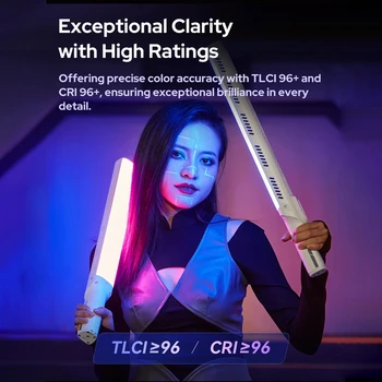 GODOX LC1000R Handheld RGB Light Stick 100W LED Video Light Wand 2500K-8500K CRI96+ Dimmable 15 FX Effects APP Control detail image