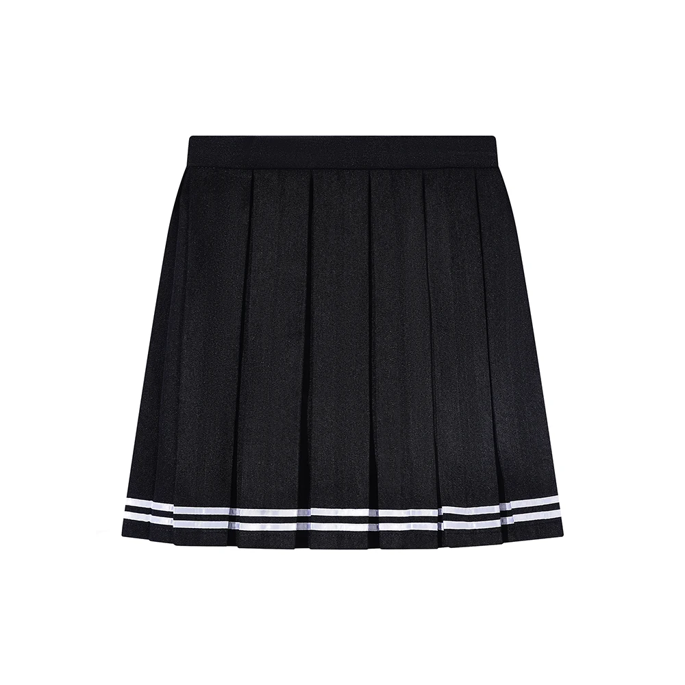 Falda a cuadros verde azul marino personalizada, uniforme escolar