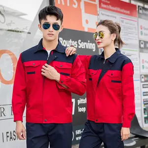 High Quality Engineer Workwear Two Pieces Utility Work Suit Work Uniforms Durable Fabric Mens Workshop