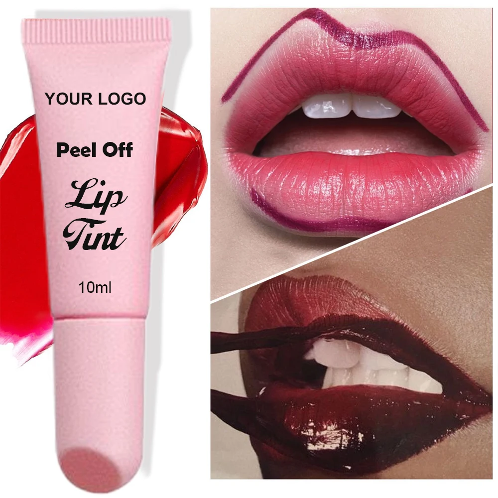 Fruit Red Make up Long-lasting Lip Gloss Beauty Best Seller Vegan Waterproof Lipstick Matte 24 Hours Lip Stain Peel Off Lipstick