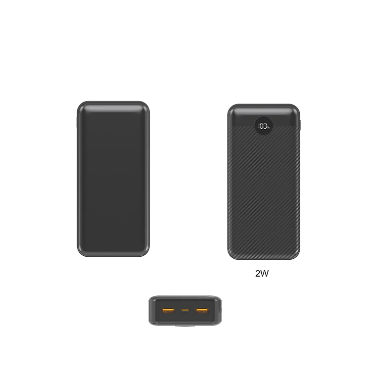 Power Bank 20000mAh for Laptop 65W Super Fast Charging Digital Display Built-in USB-A+C Ports Portable Charger Black White PB189