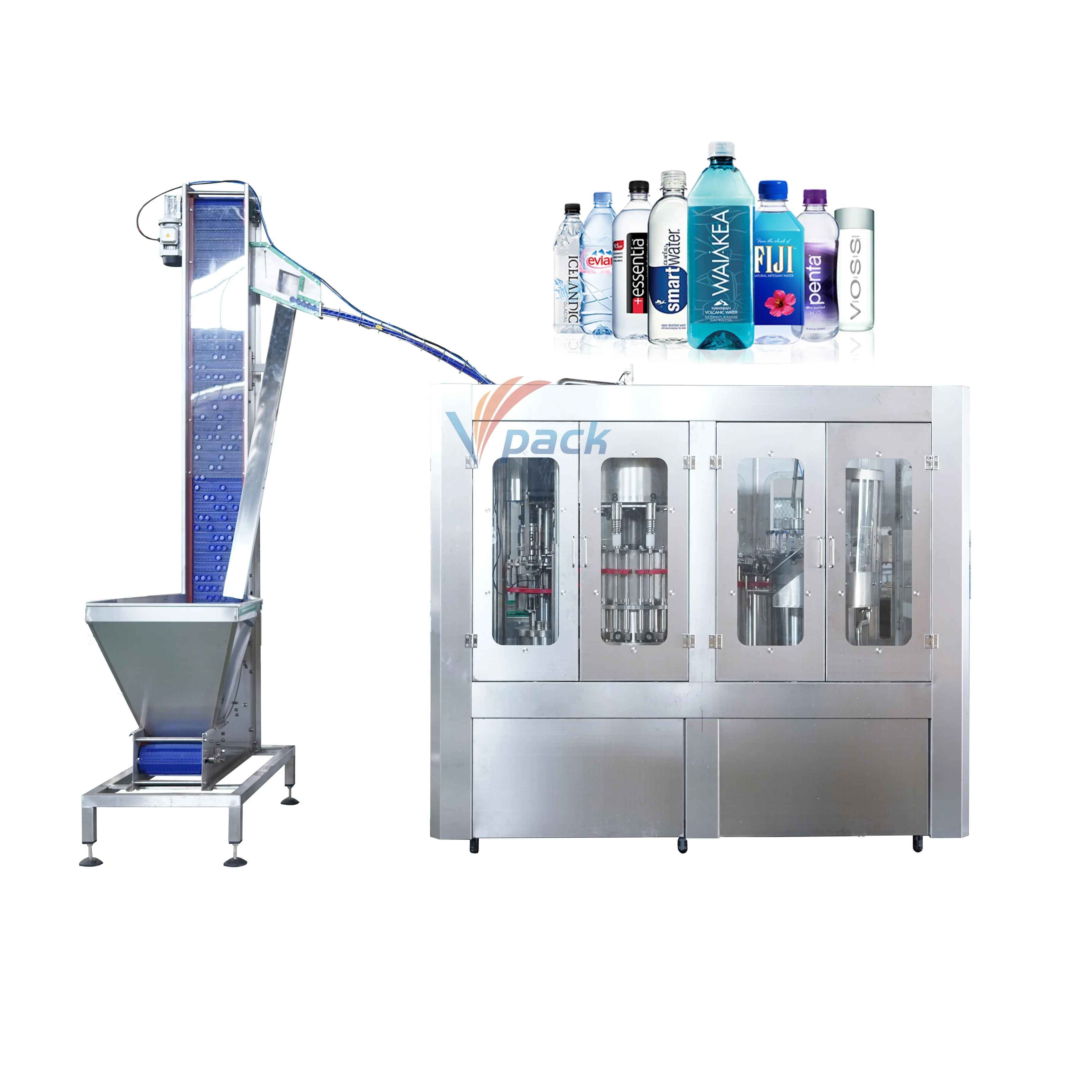 Pure Water Refilling Machine Drinking Water Production Line For Pet 200