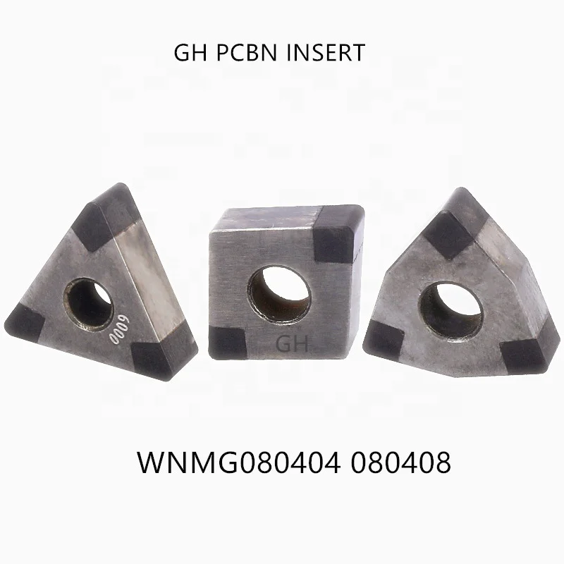 CNC PCBN 6 Tips Turning Tool Insert TNGA TNMG TNGA160408 Solid CBN Insert for Hardened Steel