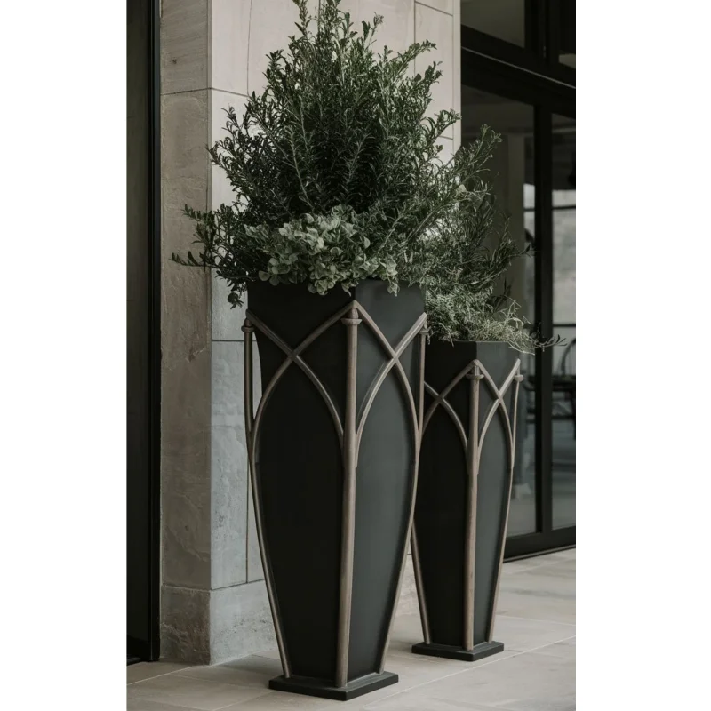 Outdoor Flowerpot Tree Planter Waiting Chair Seat Shopping Mall Outdoor Special Design Leisure Creative Leisure Furniture