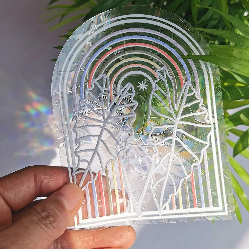 Ready Stock Rainbow Maker Sun Catchers Sticker Christmas Window Decor Suncatcher Stickers
