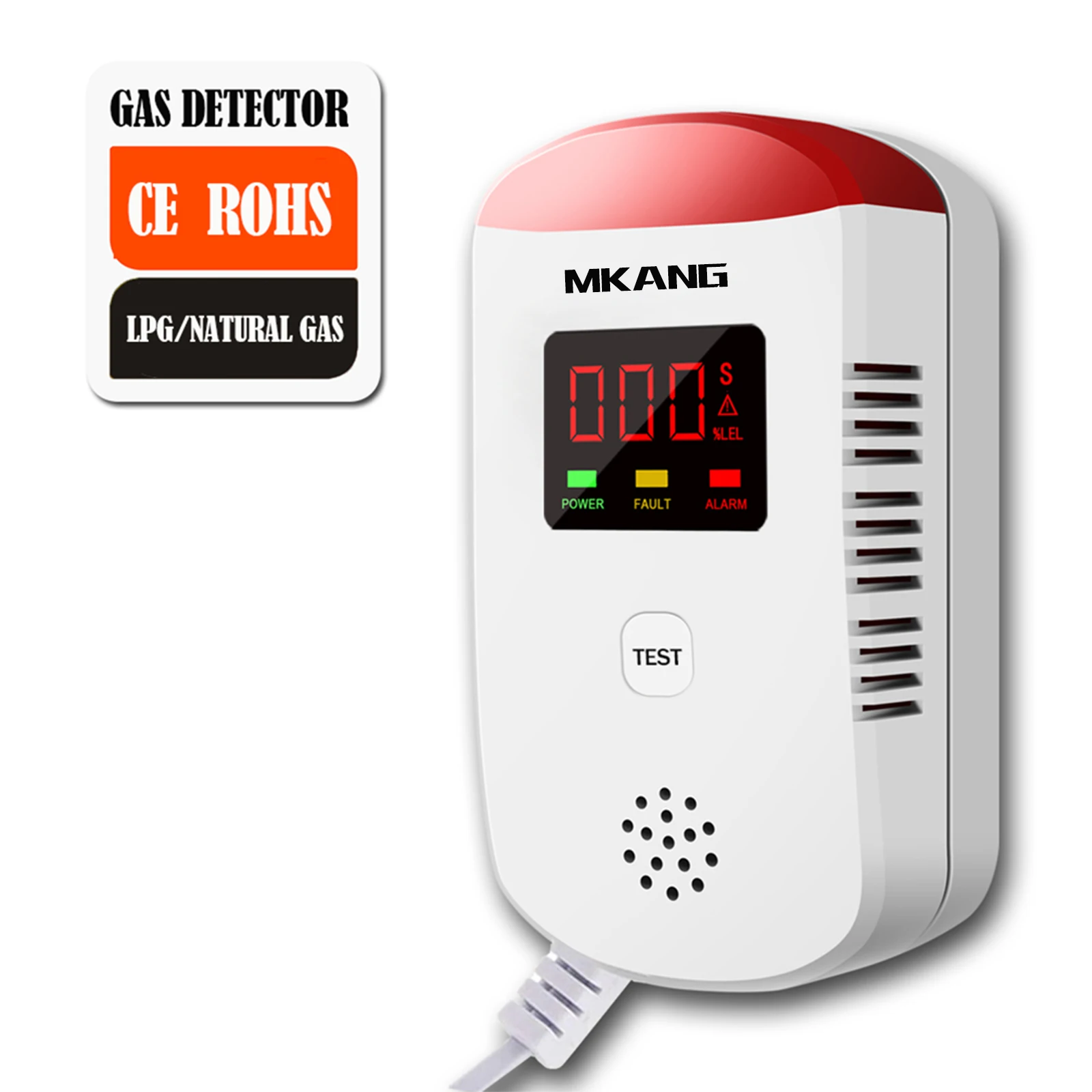 Détecteur De Gaz Portable - Testeur De Fuite Avec Alarme Sonore Et Visuelle - 3V