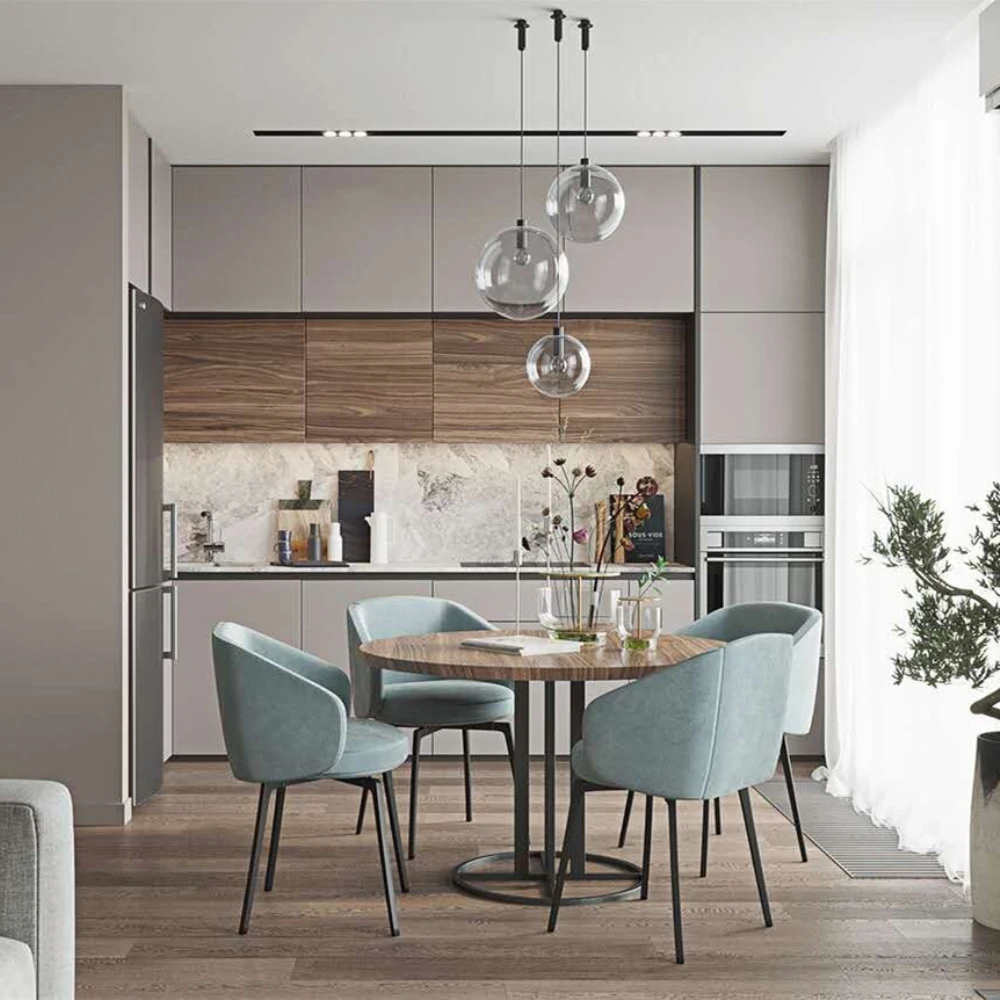  Cabinets Lacquer Kitchen Furniture With Accessories Complete Sets