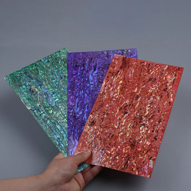 New Natural Soft Bendable Abalone Shell Sheet for DIY Accessories Decoration Materials