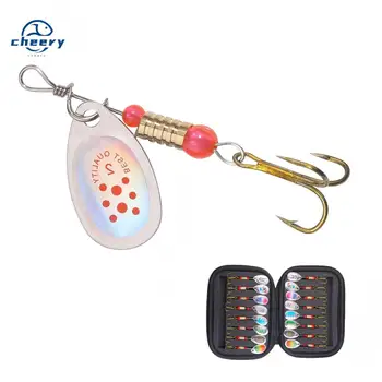 CHEERY 16pcs/bagFishing Lures Kit Set Spinnerbait for Bass Trout Metal Hard Lures Spinner Baits – Metal Jig – view 2