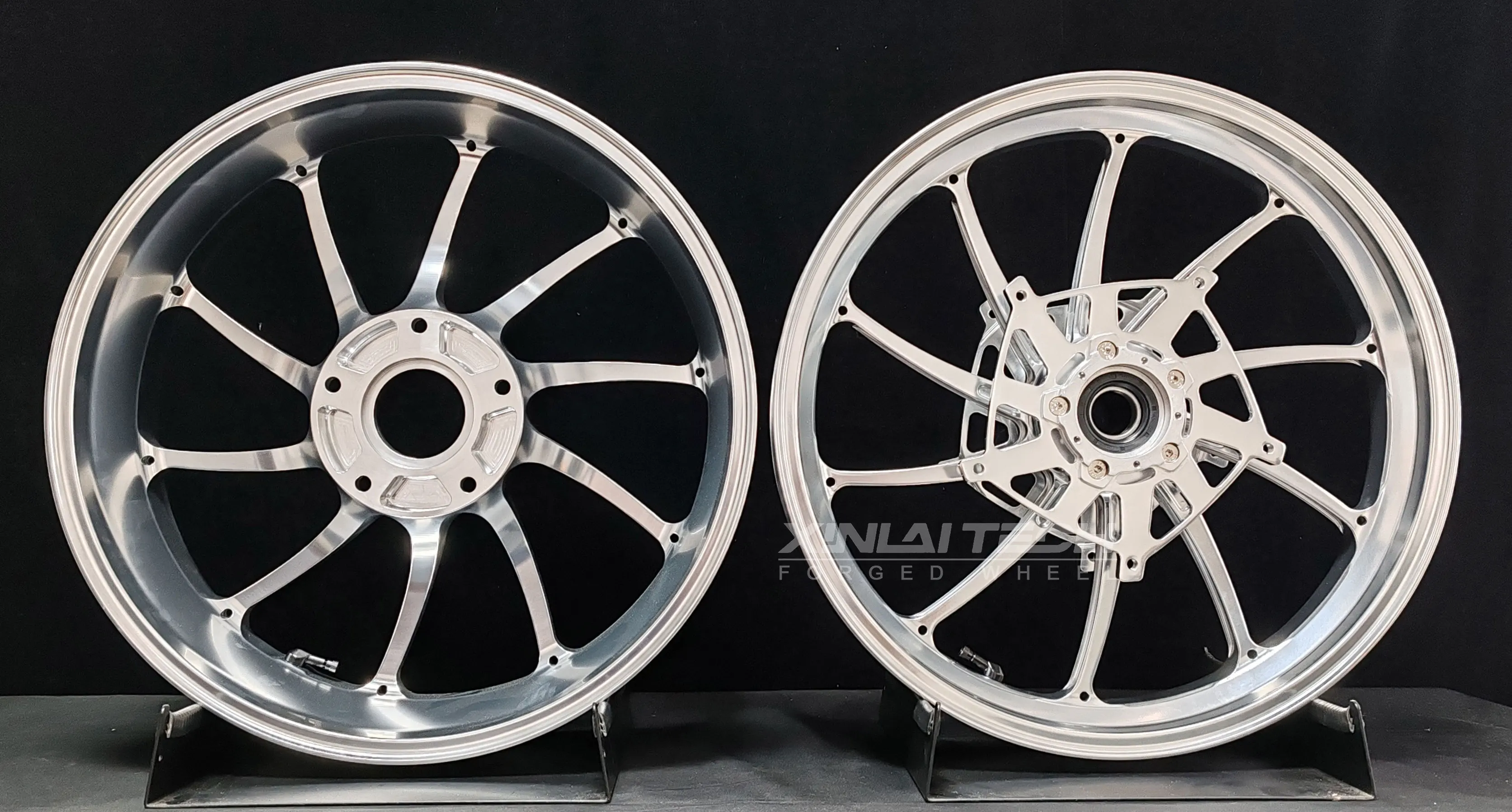 XL Premium Forged Anodized Motorcycle Wheels Billet Aluminum 17x3.5 17x6.0 Rims for BMW R NineT Classic Roadster Custom Rims - Image 2