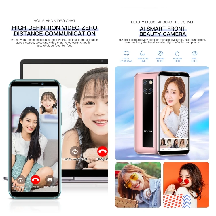 Soyes S10H Mobile Phone - Mini 4G Dual SIM Android Device