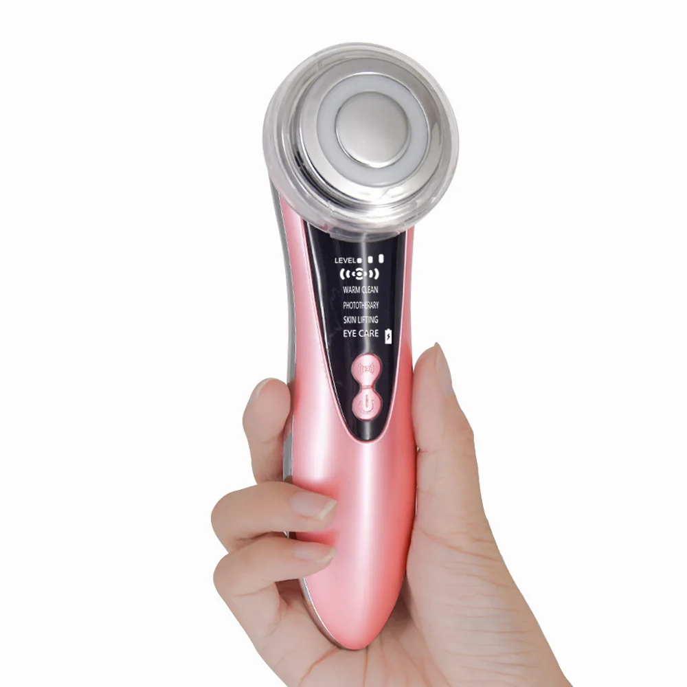 4 in 1 Led Light Skin Rejuvenation Hot Facial Beauty Massage Instrument