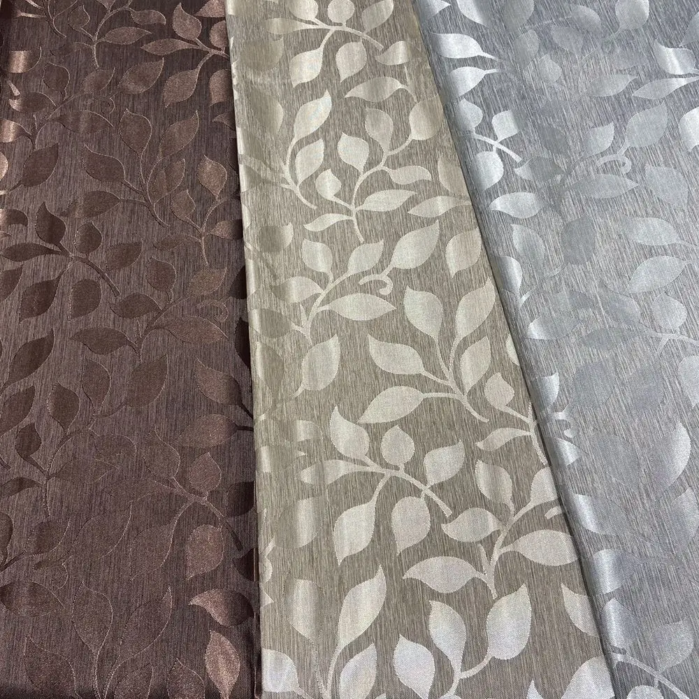 Beautiful And Shining Jacquard Satin Fabric 100 Polyester Fabric