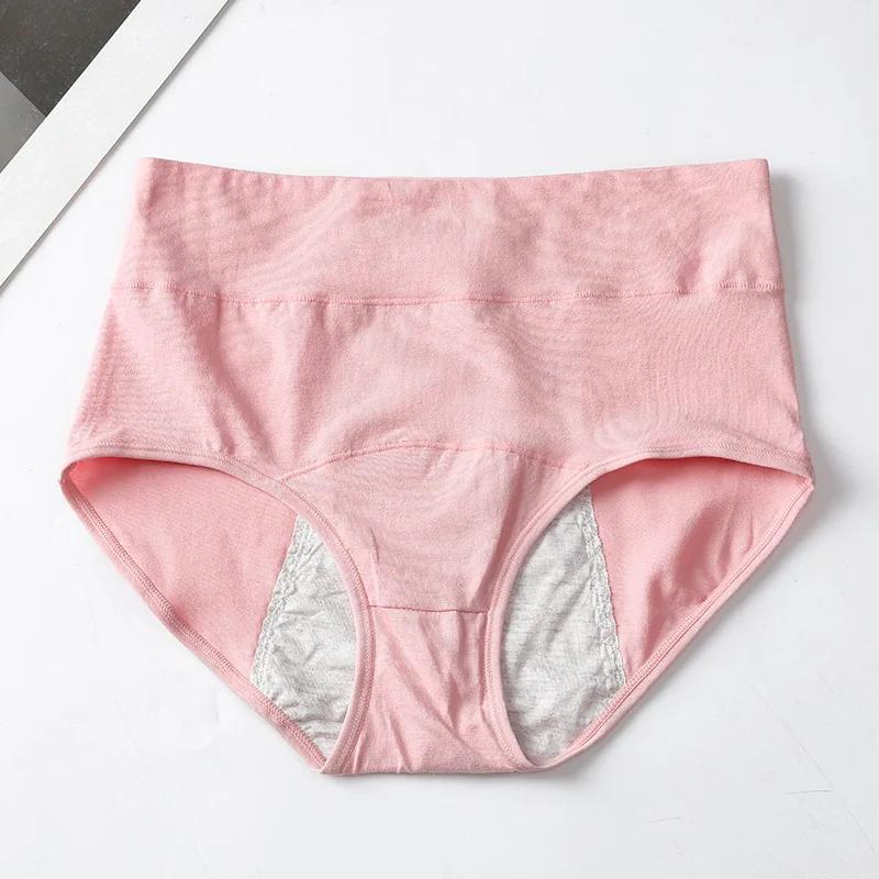High-Waist Cotton Sanitary Short 5-Pack colour and size reference