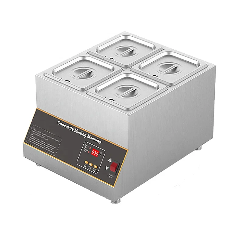 Коммерческая электрическая машина для плавки шоколада цифровая двойная таялка из нержавеющей стали плавления