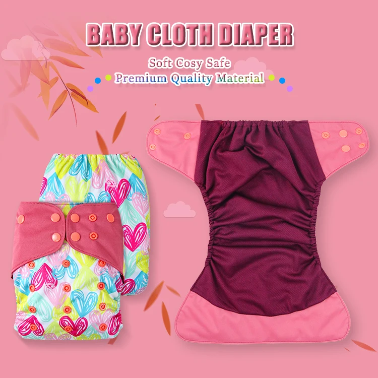 Nappy Pants Reusable Diapers Cloth Diaper 2024 New at Night Waterproof Adjustable Newborn for Baby Multi