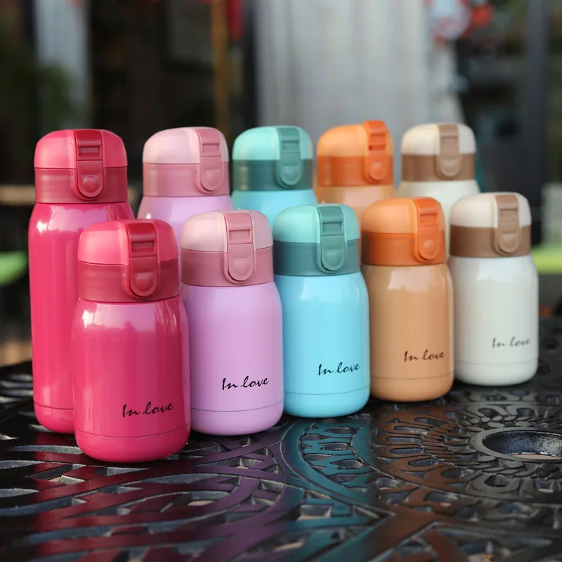 Mini Thermos Kids Cup Bottle Stainless Steel Thermo cup Vacuum Cups Coffee  Mugs Termos children belly