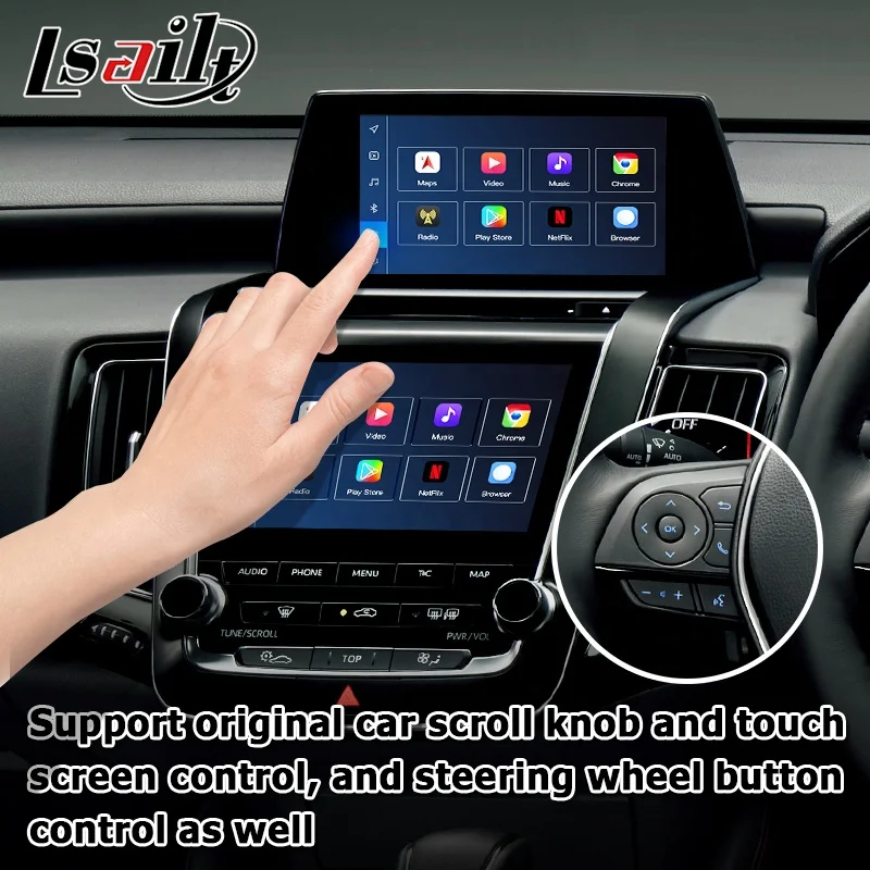 Android 11 Wireless CP AA Box for Toyota Crown S220 2018-2022