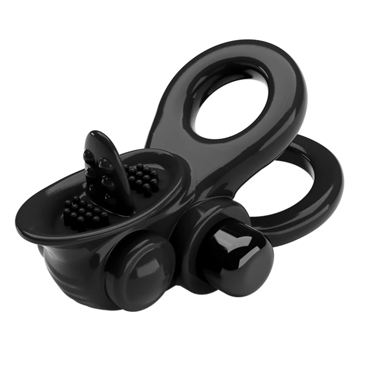 Penis Vibrating Ring Delay Ejaculation Bullet Vibrator Clitoris Massager Adult Sex Toys for Men Male Cock Silicone Rings
