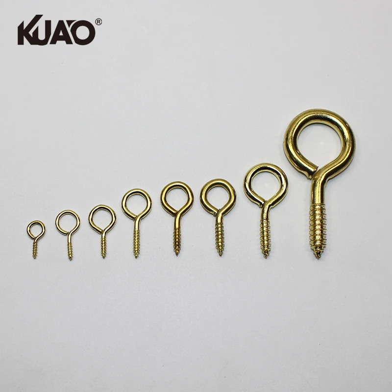 Galvanized Iron Metal Hooks Eye Hook Heavy Duty Screw Eyebolt Eyelet Screw for DIY Jewelry Making