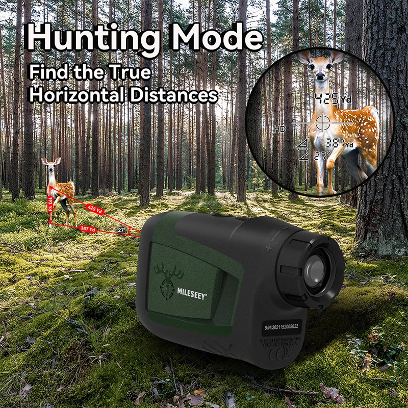 Mileseey 900 Yard Rain And Fog Mode Long Distance Laser Rangefinder