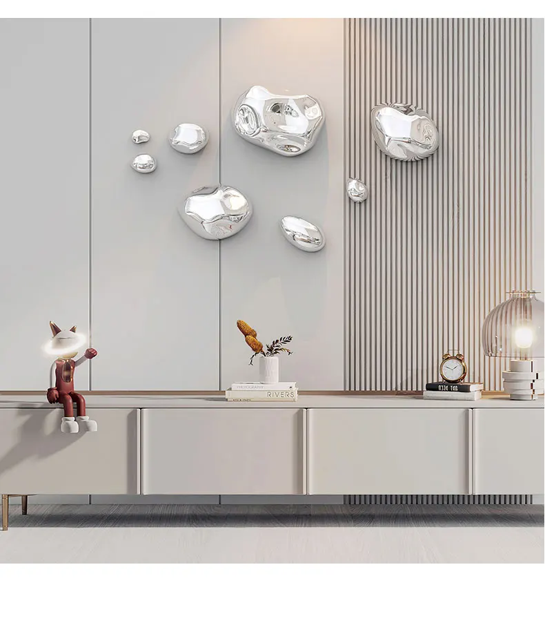 Metal Art Home Decoration Abstract Wall Hanging Accents Luxury Wall Home Decor Dining Room Wall Decoration