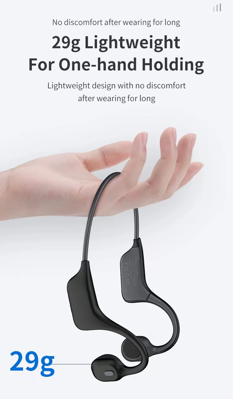 2024 The New Dg08 Boneconduction Headset Sports Running Neck,Earless