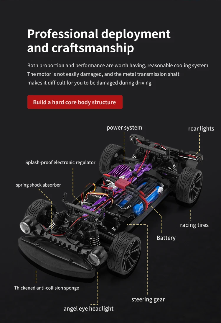 New SUCHIYU SCY-16301 2.4GHz RC Car 35KM/H High Speed 4WD Drive Radio Control Off-Road Drift Racing RC Truck Toys For Boys