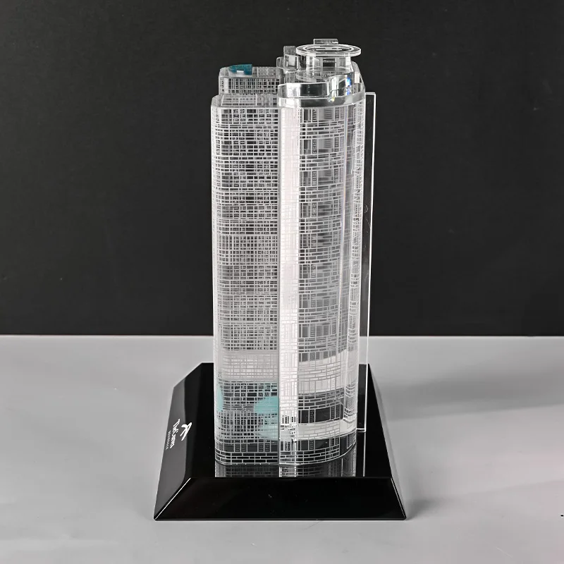 product luxury business custom table decoration crystal crafts model building 3d model creative souvenirs custom crystal model souvenir-5
