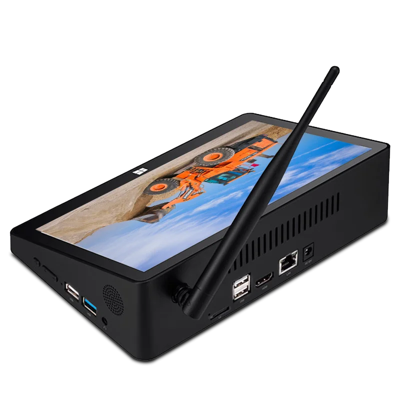 SOYEER X10 Pro Smart MiniPc Intel Celeron N4020 10.8 Inch 64gb 10000mah Touch Screen Win10 Flat TV Box RJ232 Port