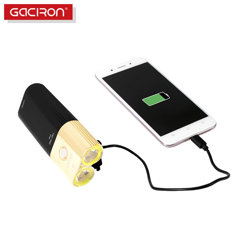 Gaciron V9D-1800 1800ルーメン防水自転車ヘッドライトUSB充電式